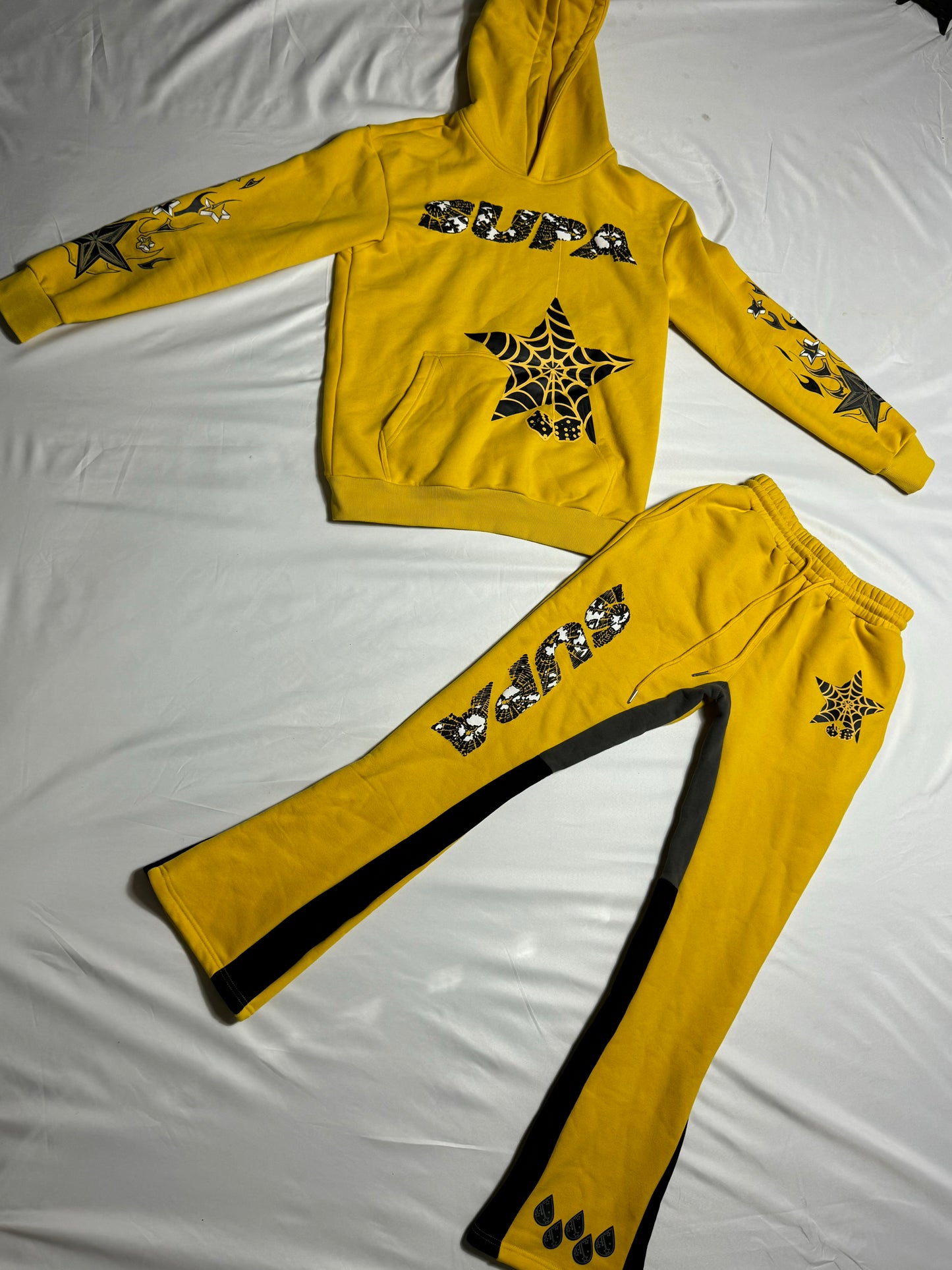 Yellow SUPA Web Hoodie